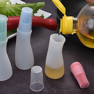 Dishwasher safe Heat Resistant BBQ Silicone Oil Brush, High Temperature Silicone Oil Bottle Brush Barbecue Baking Cake Brush